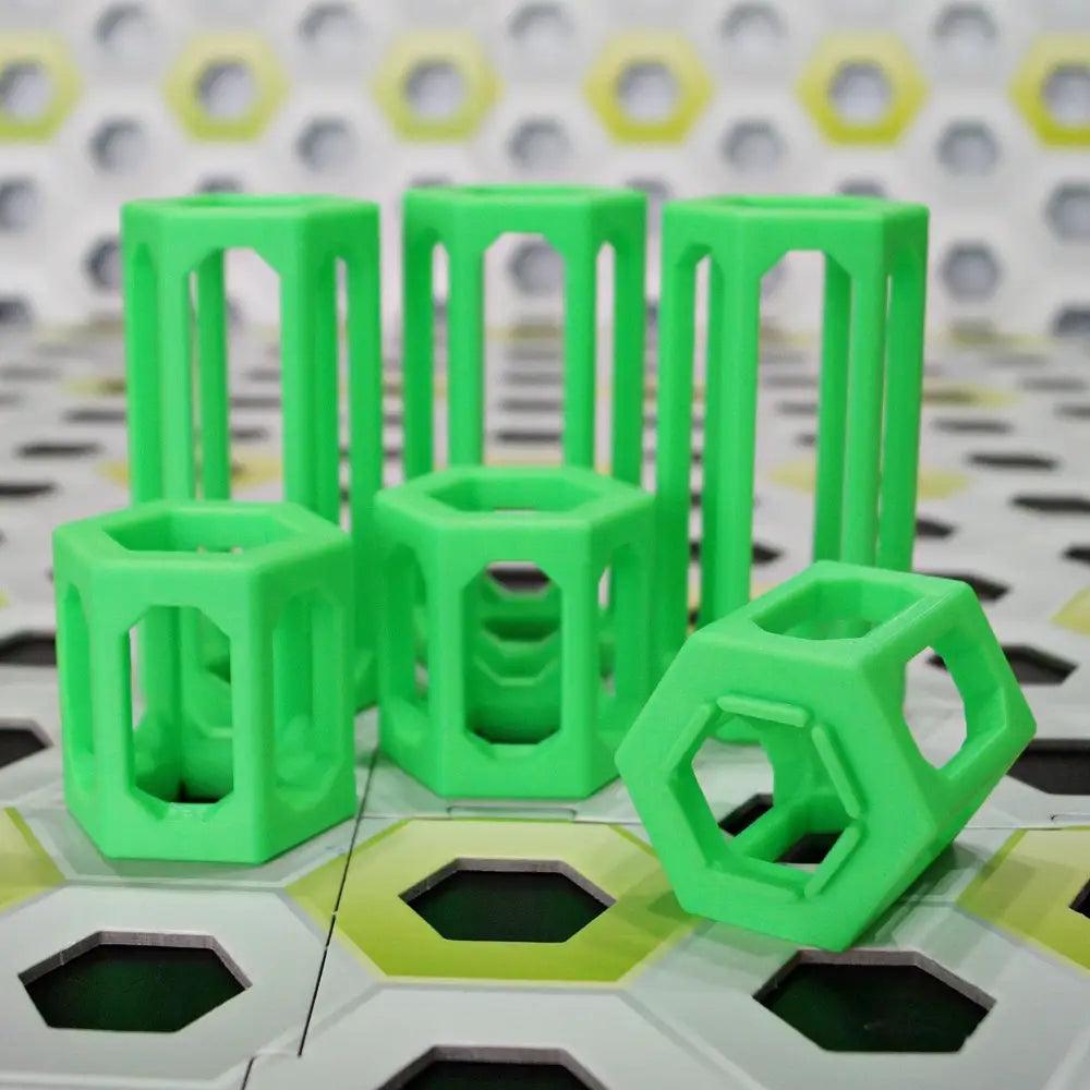 GraviTrax kompatible Höhensteine aus dem 3D-Drucker - Set von 3 Säulen mit 5 cm + 3 Säulen mit 10 cm - viele Farben möglich - megahobby3dcreations