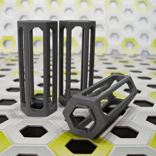 GraviTrax kompatible Höhensteine aus dem 3D-Drucker - Set von 3 Säulen mit 12 cm - mit Zwischenraum für Schienen - viele Farben möglich - megahobby3dcreations