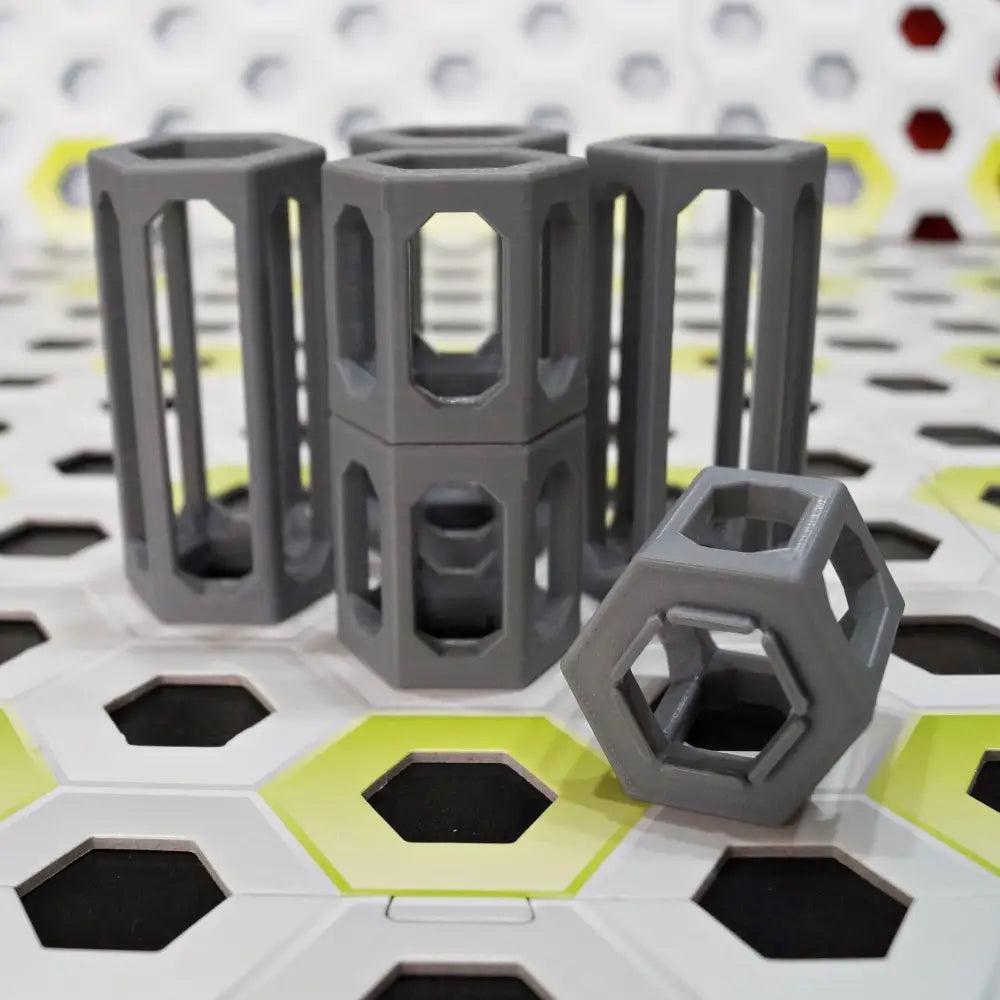 GraviTrax kompatible Höhensteine aus dem 3D-Drucker - Set von 3 Säulen mit 5 cm + 3 Säulen mit 10 cm - viele Farben möglich - megahobby3dcreations