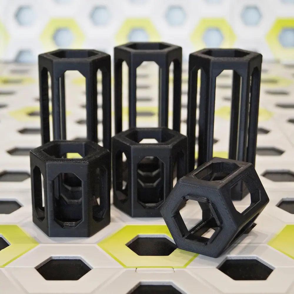 GraviTrax kompatible Höhensteine aus dem 3D-Drucker - Set von 3 Säulen mit 5 cm + 3 Säulen mit 10 cm - viele Farben möglich - megahobby3dcreations