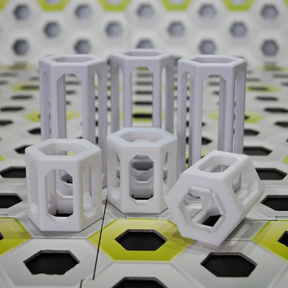 GraviTrax kompatible Höhensteine aus dem 3D-Drucker - Set von 3 Säulen mit 5 cm + 3 Säulen mit 10 cm - viele Farben möglich - megahobby3dcreations