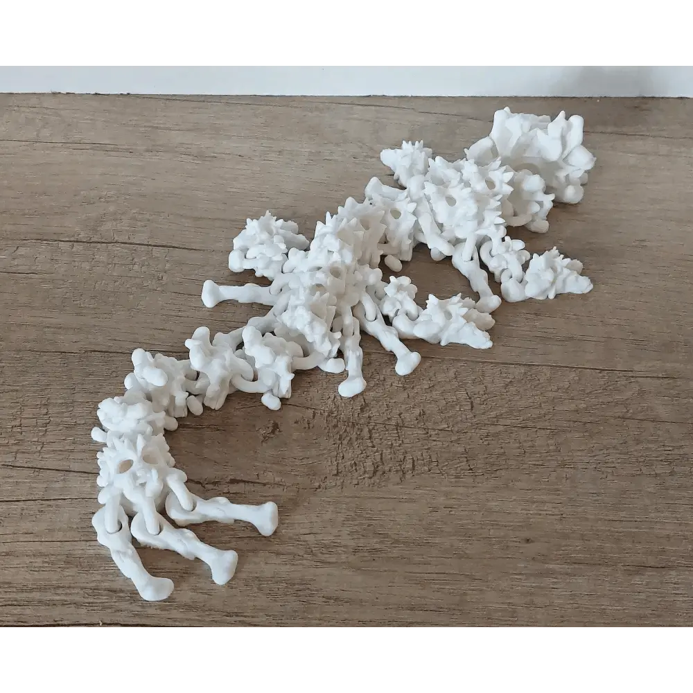 Hollow-Dragon - Grusel-Drache - 35 cm lang - mit Totenköpfen und Knochen - voll beweglich - verschiedene Farben wählbar - Halloween - megahobby3dcreations