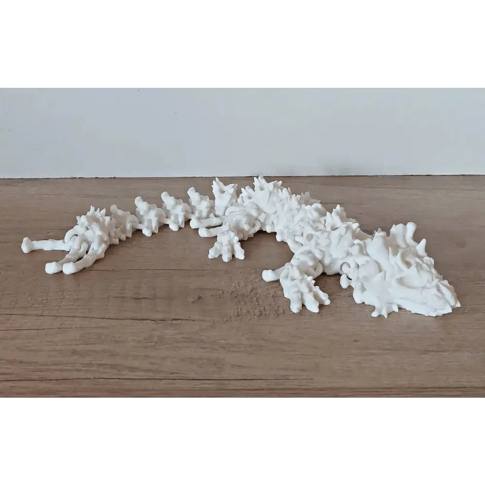 Hollow-Dragon - Grusel-Drache - 35 cm lang - mit Totenköpfen und Knochen - voll beweglich - verschiedene Farben wählbar - Halloween - megahobby3dcreations