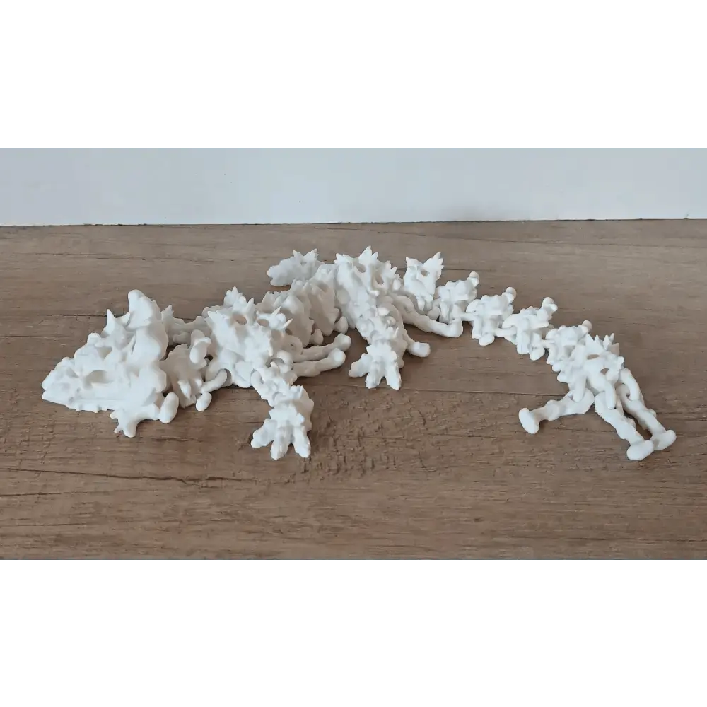 Hollow-Dragon - Grusel-Drache - 35 cm lang - mit Totenköpfen und Knochen - voll beweglich - verschiedene Farben wählbar - Halloween - megahobby3dcreations