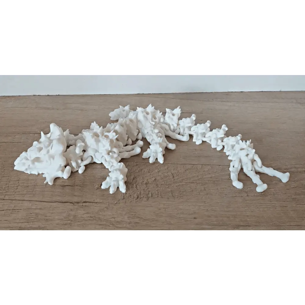 Hollow-Dragon - Grusel-Drache - 35 cm lang - mit Totenköpfen und Knochen - voll beweglich - verschiedene Farben wählbar - Halloween - megahobby3dcreations