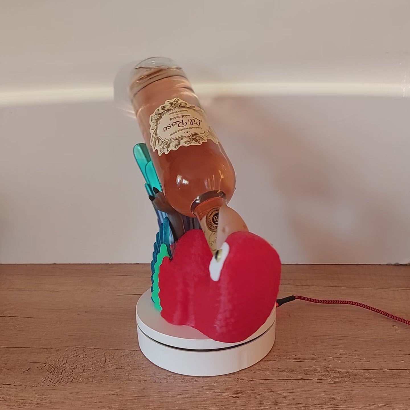🦜 Weinflaschenhalter Papagei – Bunter 3D-Druck Flaschenhalter für Weinliebhaber