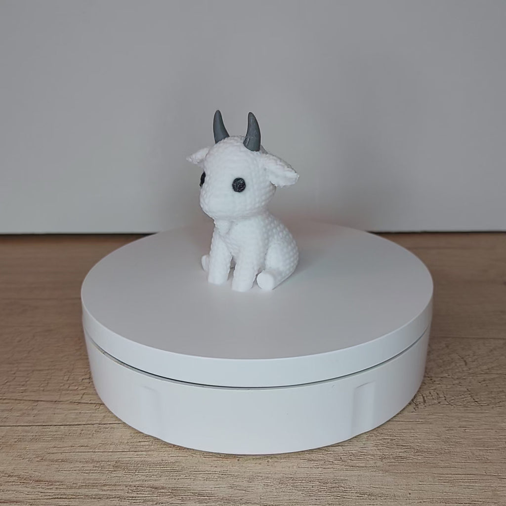 🐐 Ziege im Strick-Look aus 3D-Druck – Niedliche Dekofigur mit gemütlicher Strickoptik