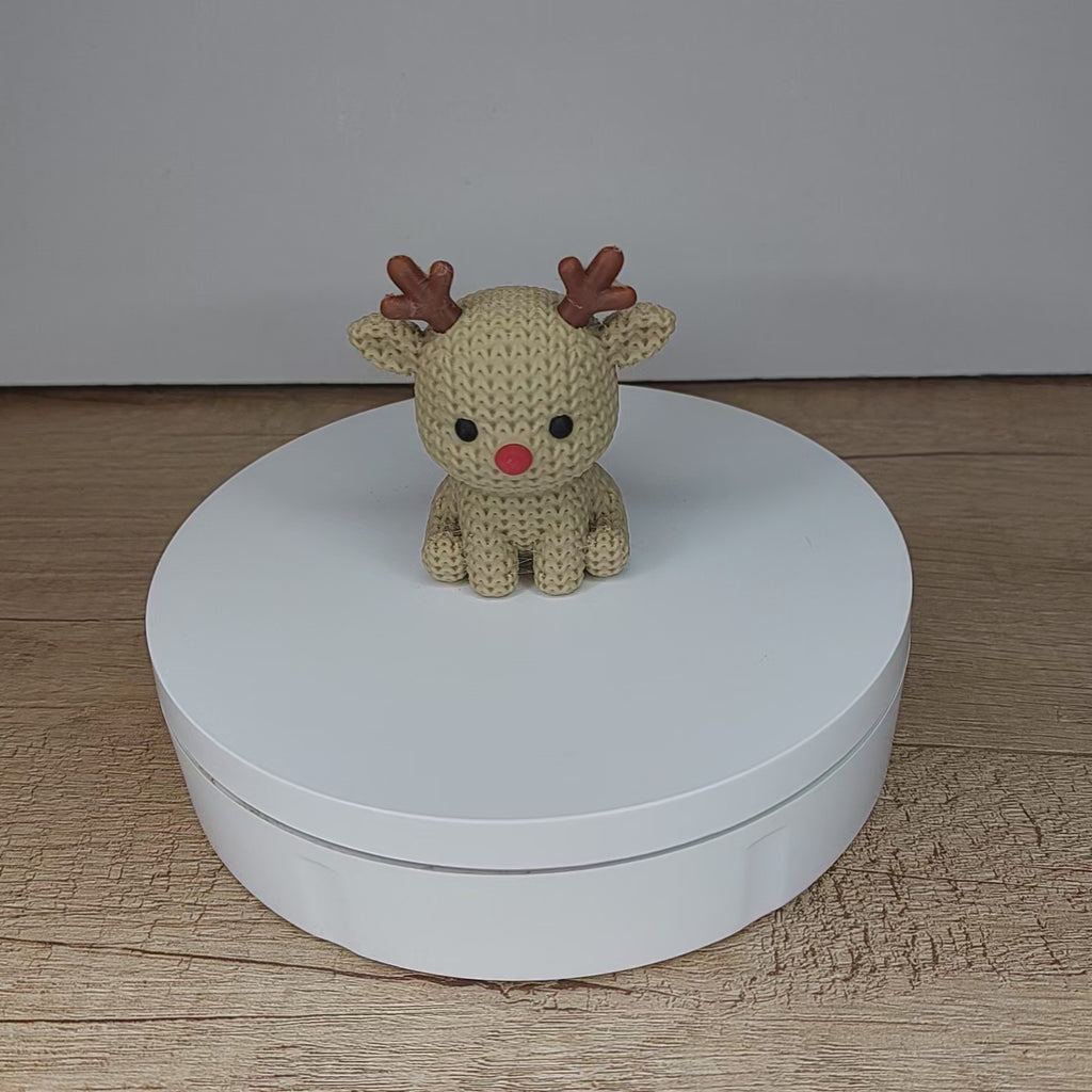 🦌 Rentier im Strick-Look aus 3D-Druck – Winterliche Dekofigur mit liebevollen Details