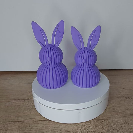 Hasen-Paar mit Herz aus 3D-Druck | Niedliche Hasen Deko | Viele Farben | Oster- & Wohnraumdekoration